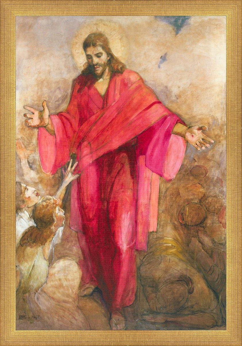 Christ in Red Robe - Religious Wall Art Decor for Home, Church & Office - Inspirational Christian Gift & Spiritual Decor