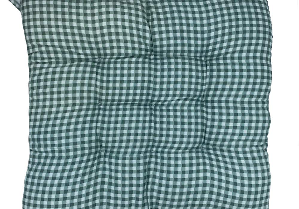 Premium Green Comfy Soft Chair Pads - Breathable Seat Cushions with Secure Ties - Perfect for Dining Chairs, Office Chairs, and Home Decor
