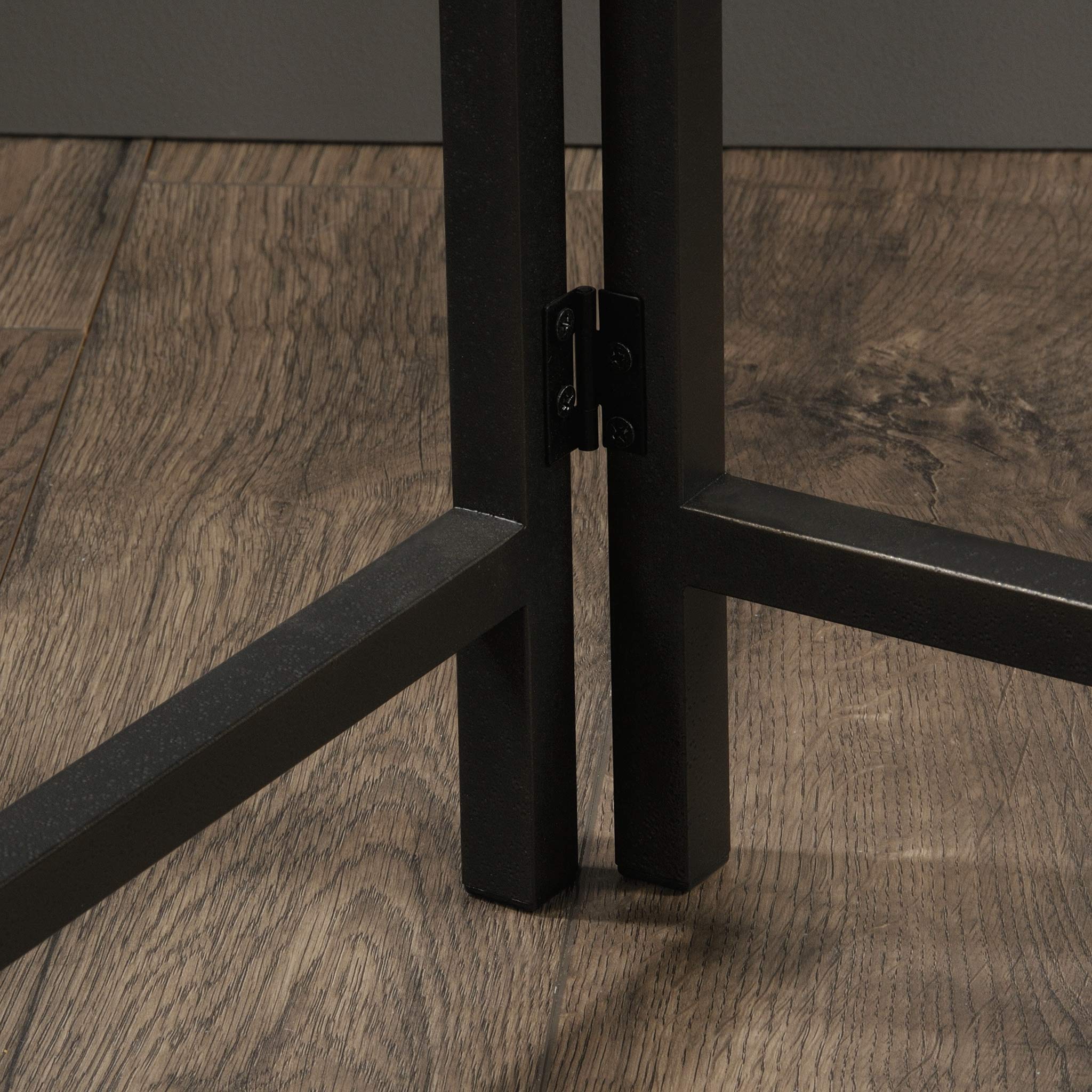 Sauder North Avenue L-Shaped Desk with Smoked Oak Finish - Modern L-Shaped Computer Desk for Home Office, Gaming & Workspace