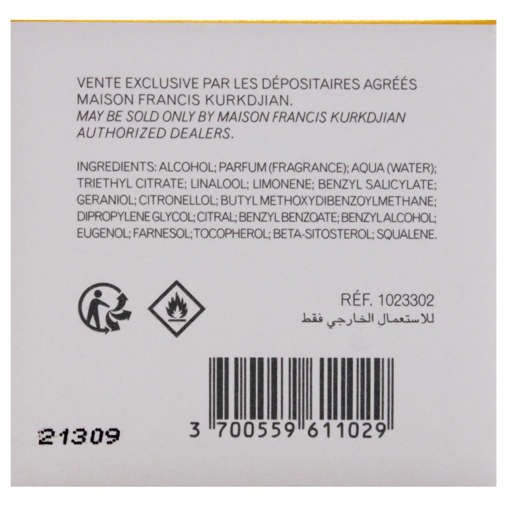 Maison Francis Kurkdjian Aqua Vitae Cologne Forte Unisex Eau de Parfum - 2.4 oz / 70ml Luxury Perfume Spray for Men & Women | Daytime Wear, Office, Date Night & Special Occasions