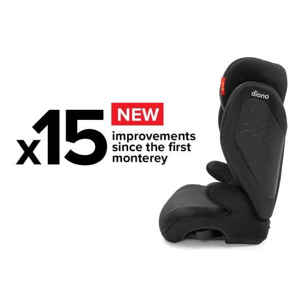 Diono Monterey 4 DXT Latch Booster Car Seat - High Back Booster for Kids 4-12 Years (Up to 120 lbs) | Side Impact Protection | Easy Installation | Perfect for School, Travel & Everyday Use