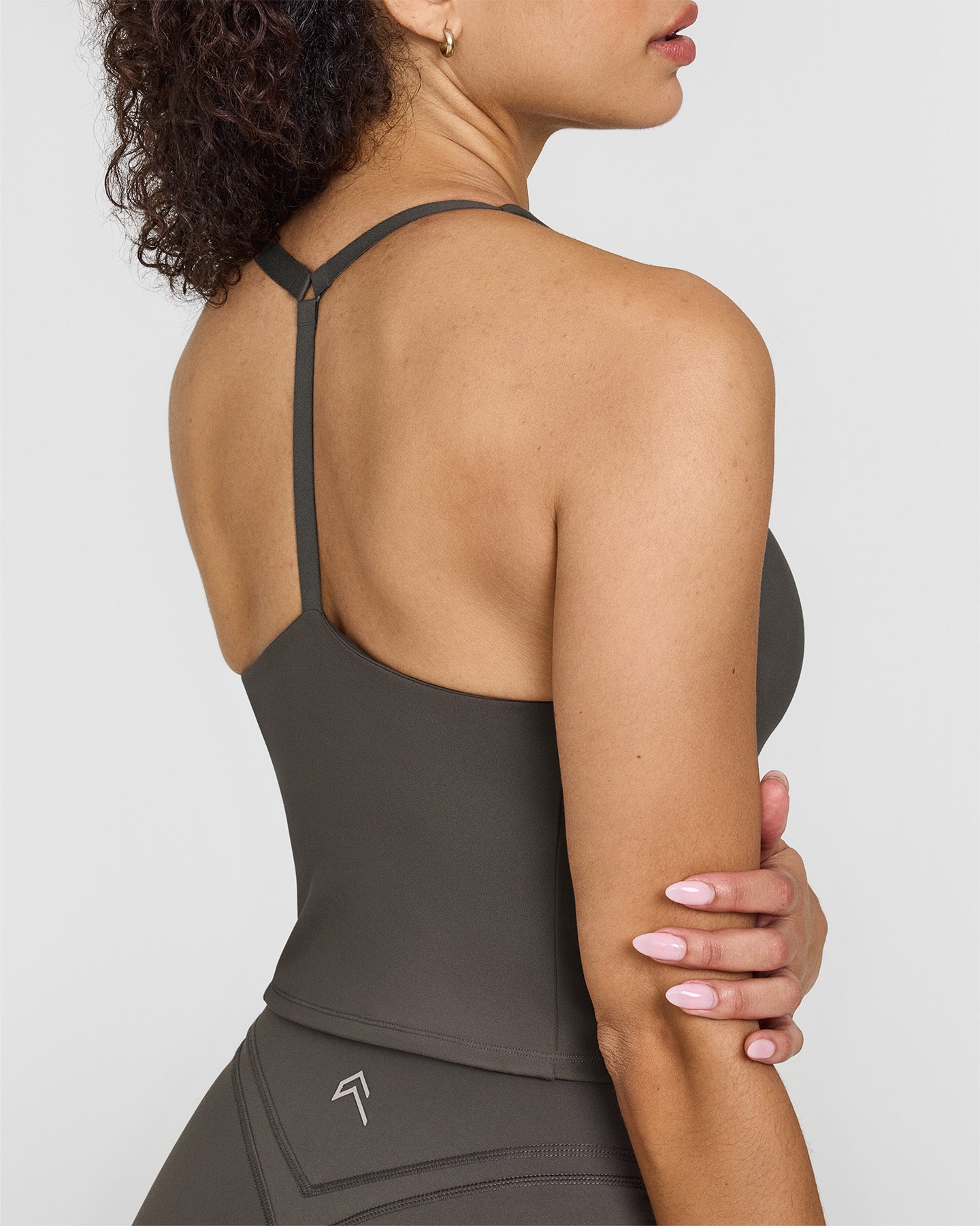 Timeless Square Neck Mid Vest for Women - Elegant Deep Taupe Color | Perfect for Layering, Office Wear & Casual Outfits