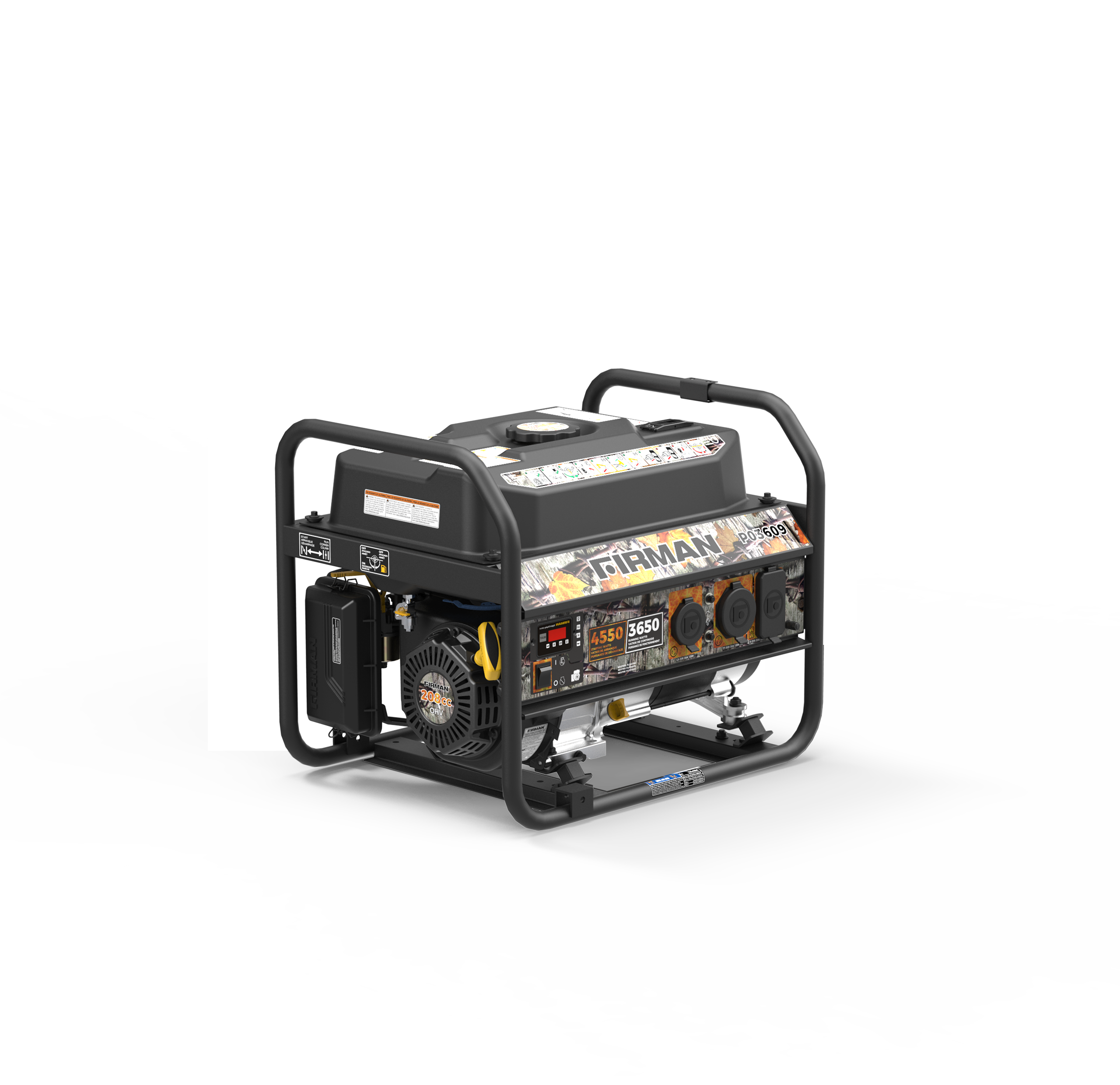 4550W Portable Gas Generator with Recoil Start - 120V Power for Camping, Outdoor Events & Emergency Backup