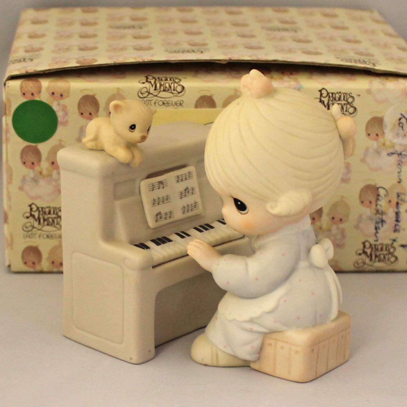 Precious Moments #12580 - 'Lord Keep My Life in Tune' Collectible Figurine | Inspirational Christian Gift for Home Decor, Weddings & Special Occasions