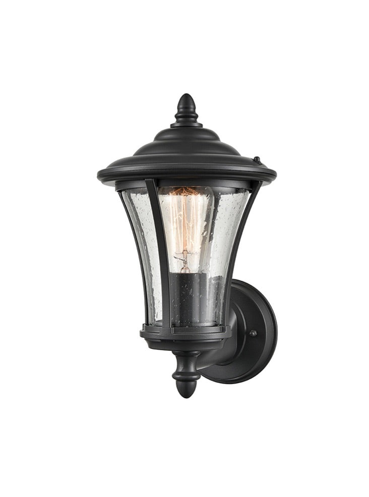 Alsatian Black Outdoor Up Down Wall Light IP44 Waterproof - Perfect for Patio, Garden, and Porch Lighting