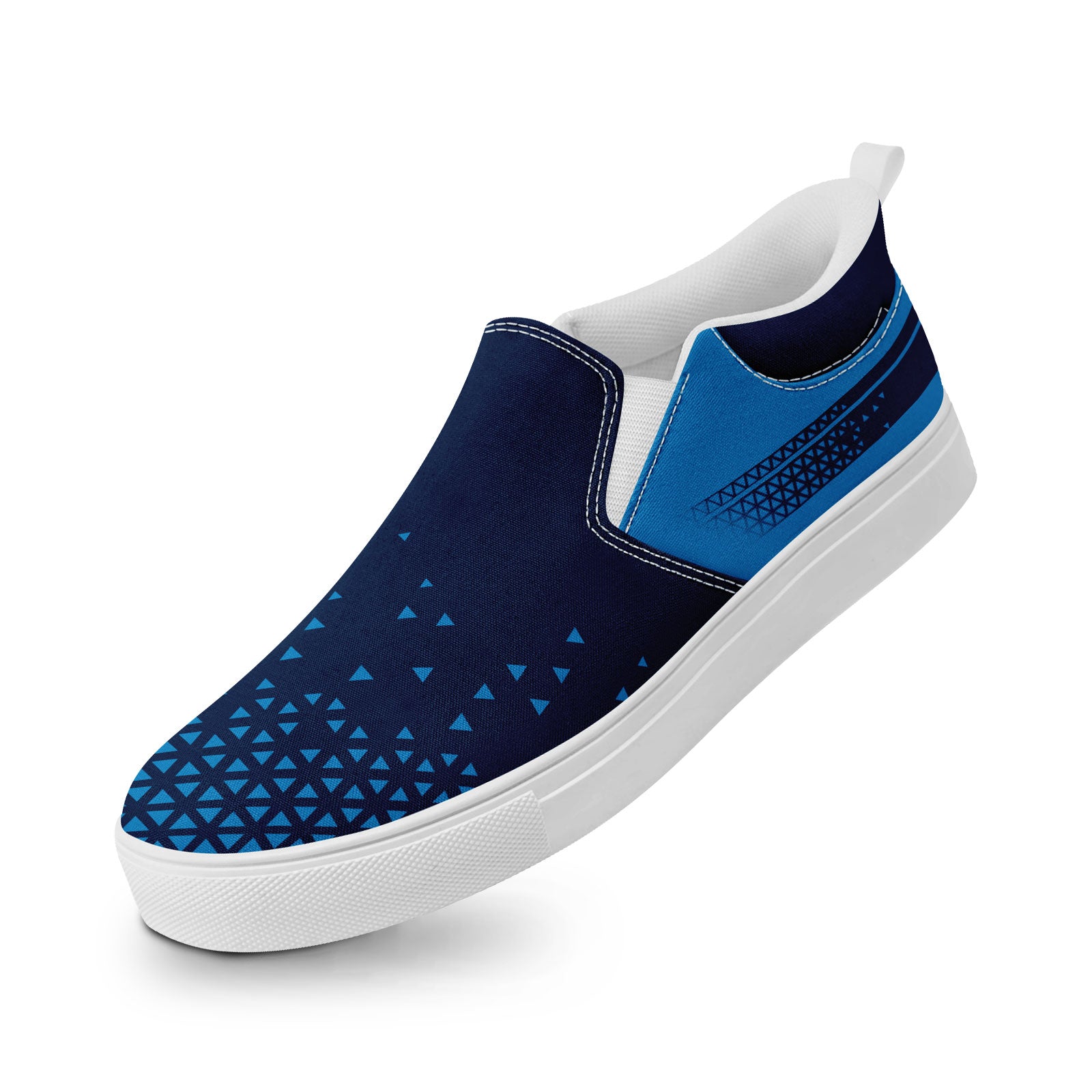 Custom Personalized Slip-On Canvas Sneakers for Men & Women - Handmade Breathable Comfortable Shoes for Casual Wear, Walking & Travel - FN071 E023042