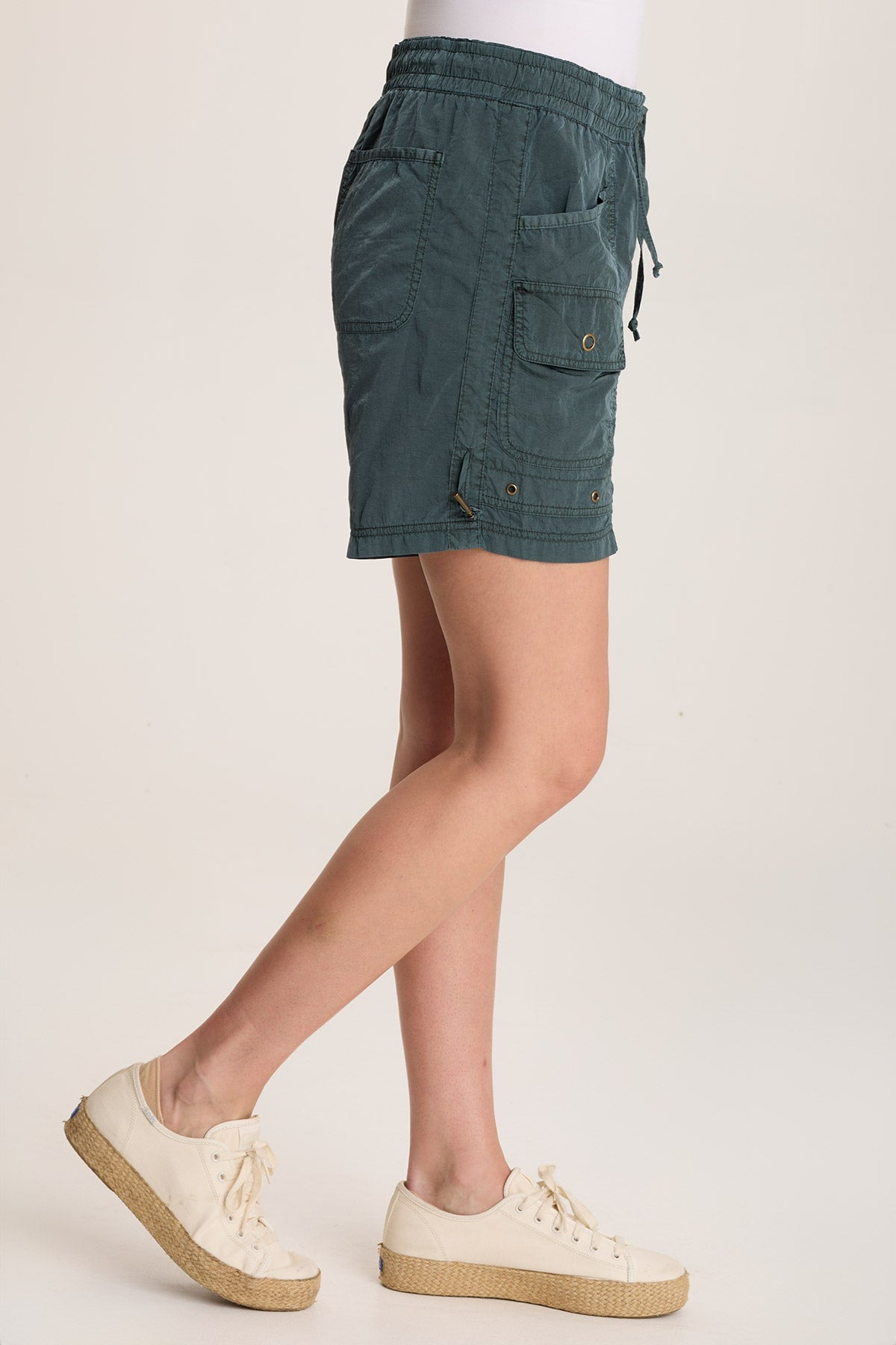 Ganon Sporty Drawstring Cargo Shorts for Men - Lightweight Quick-Dry Athletic Shorts with Pockets - Perfect for Running, Gym Workouts & Outdoor Activities