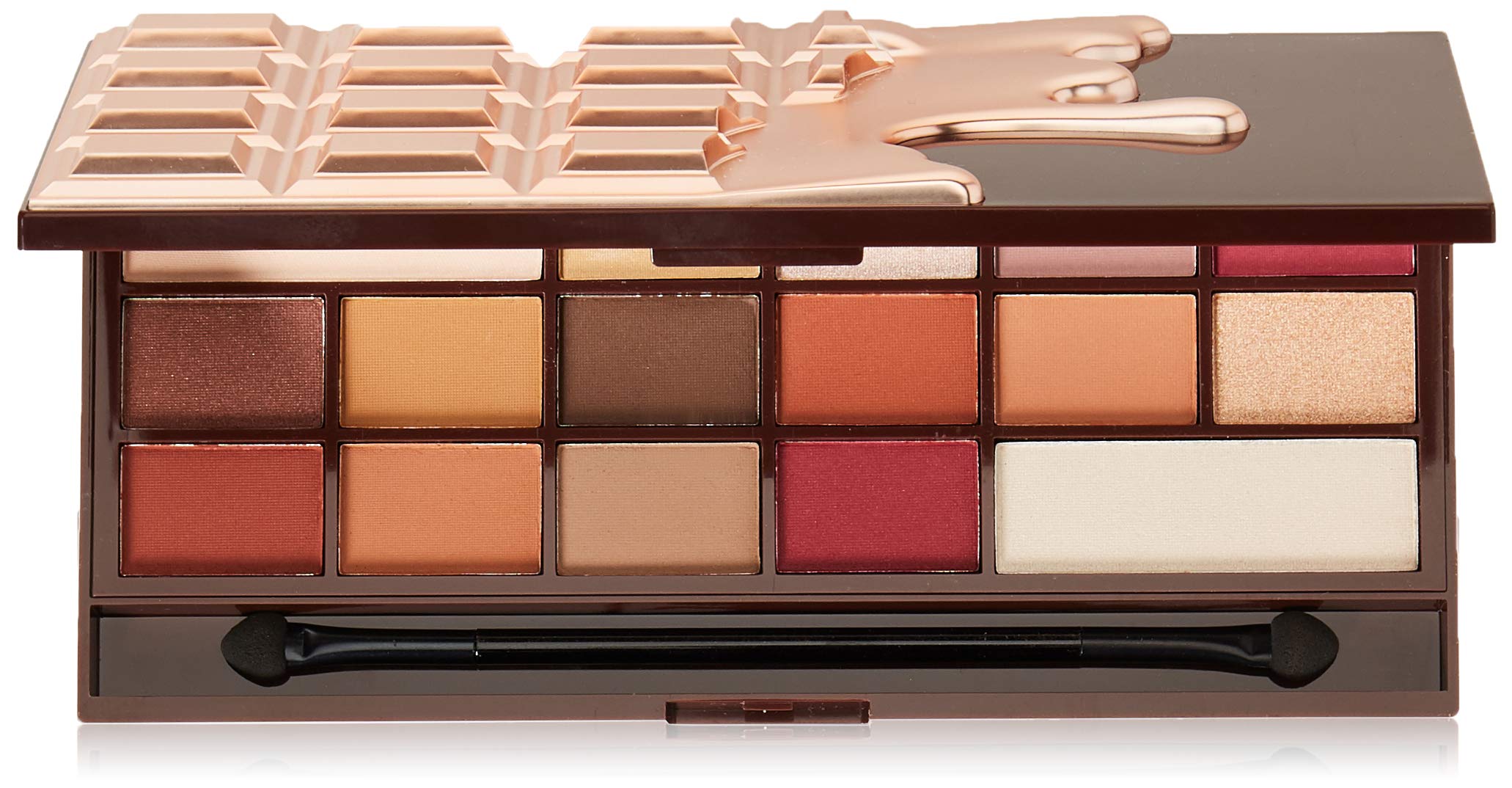 Makeup Revolution Eyeshadow Palette - I Heart Makeup Chocolate Elixir 16 Colors, Vegan & Cruelty-Free for Professional & Everyday Makeup Looks | Perfect for Day to Night Makeup, Bridal & Party Looks