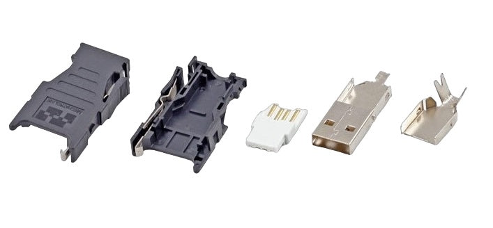 2-Pack DIY Solder Type USB Connector Kit - Perfect for Electronics Repair, Arduino Projects & DIY Cable Making