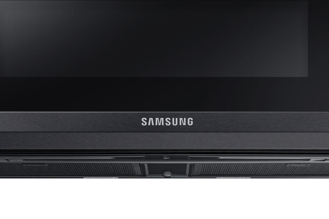 Samsung ME11A7510DG/AC 1.1 Cu.Ft. 400 CFM Black Stainless Steel Over-the-Range Microwave Oven - Perfect for Small Kitchens & Modern Home Cooking