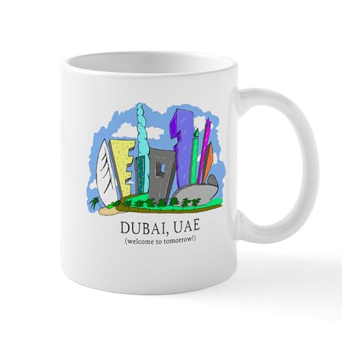 White - Dubai, UAE Mug
