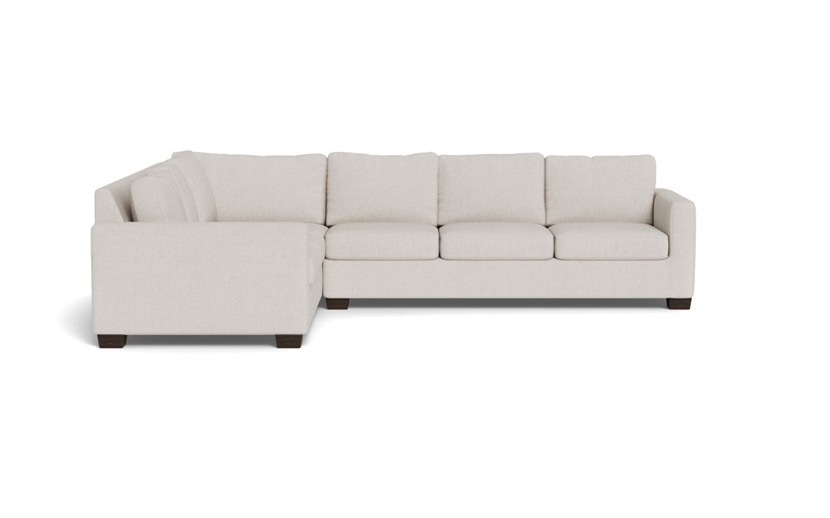 Track 121 Left Corner Sectional Sofa - Modern L-Shaped Couch for Living Room, Home Theater & Office - Comfortable Fabric Sectional with Chaise