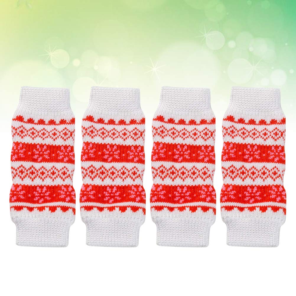4 Pcs Dog Leg Protector Brace - Warm & Supportive Dog Knee Wraps for Small & Large Breeds - Ideal for Arthritis, Joint Pain & Cold Weather Protection - Perfect for Indoor & Outdoor Use