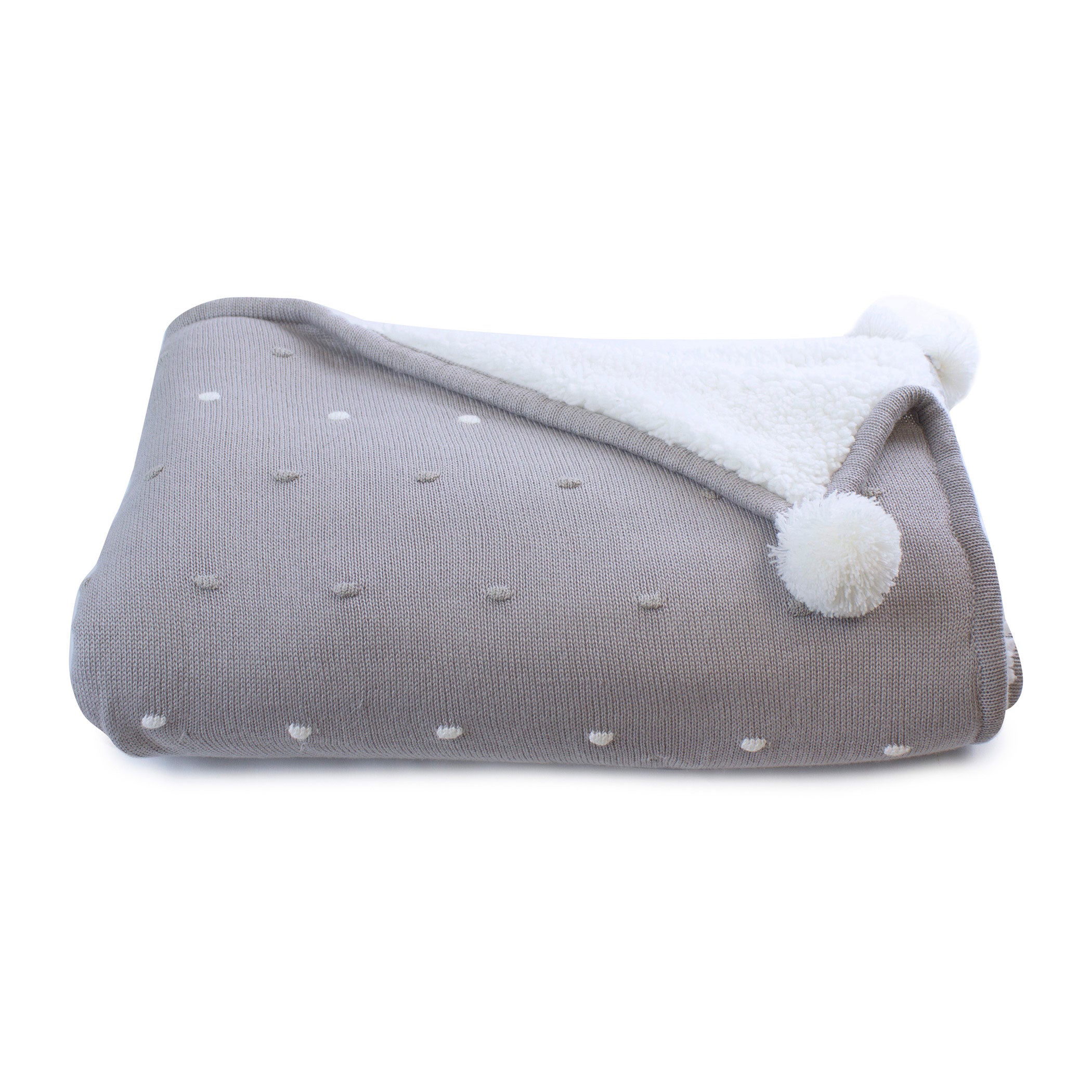 Soft Grey Confetti Cotton Knit Blanket - Cozy & Breathable for Bedroom, Nursery, or Couch - Perfect for Gifts, Home Decor & Relaxation