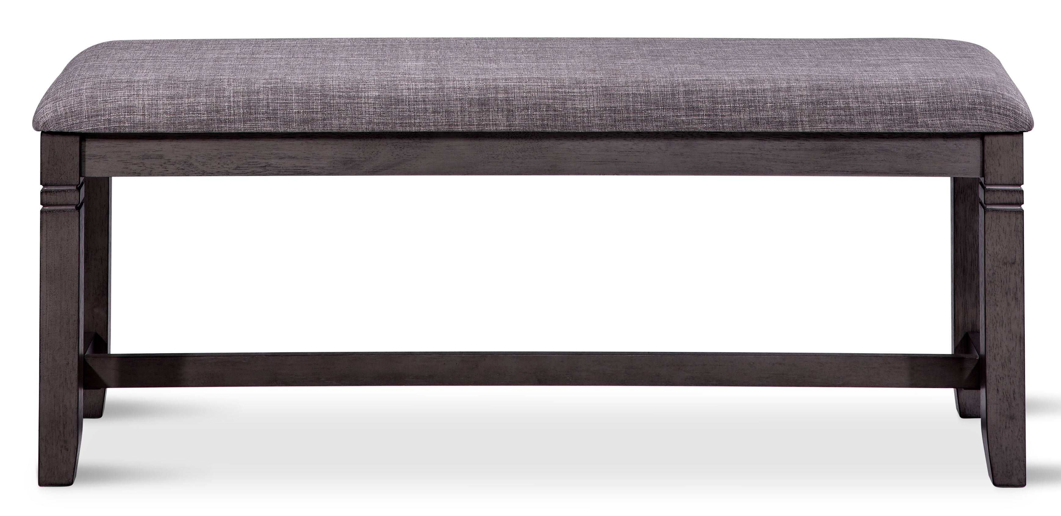 Breeze Bench - Dark Grey Outdoor Patio Furniture for Garden, Deck, or Poolside Relaxation