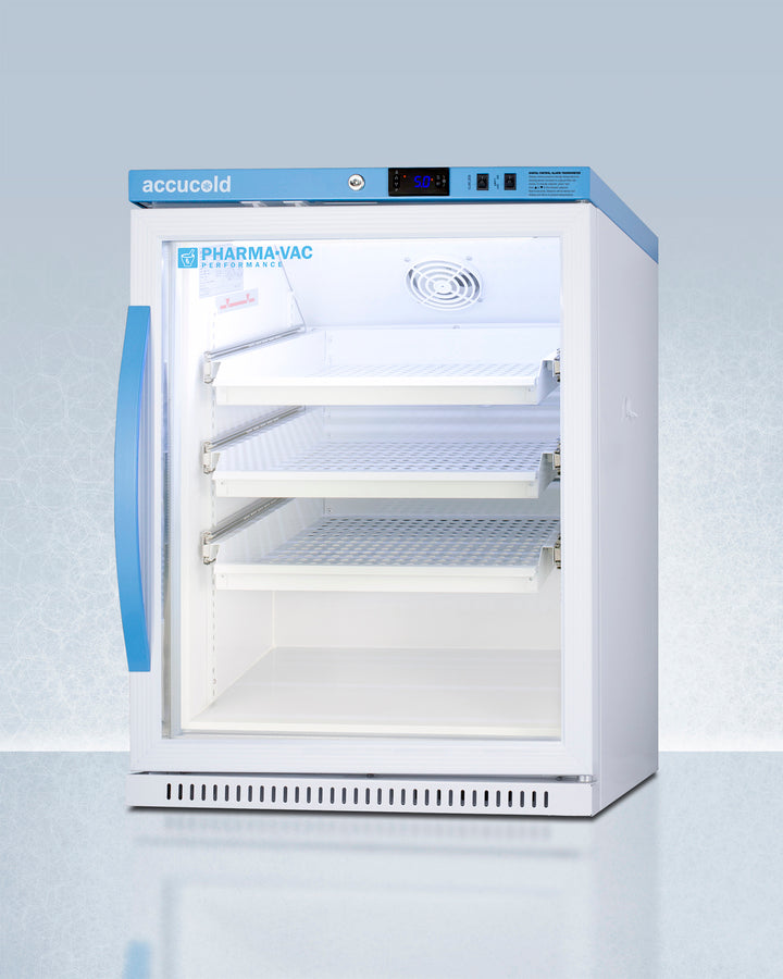 Accucold 6 Cubic Feet ADA Compliant Medical Vaccine Refrigerator with Removable Shelves - Perfect for Pharmacies, Clinics & Vaccine Storage Facilities