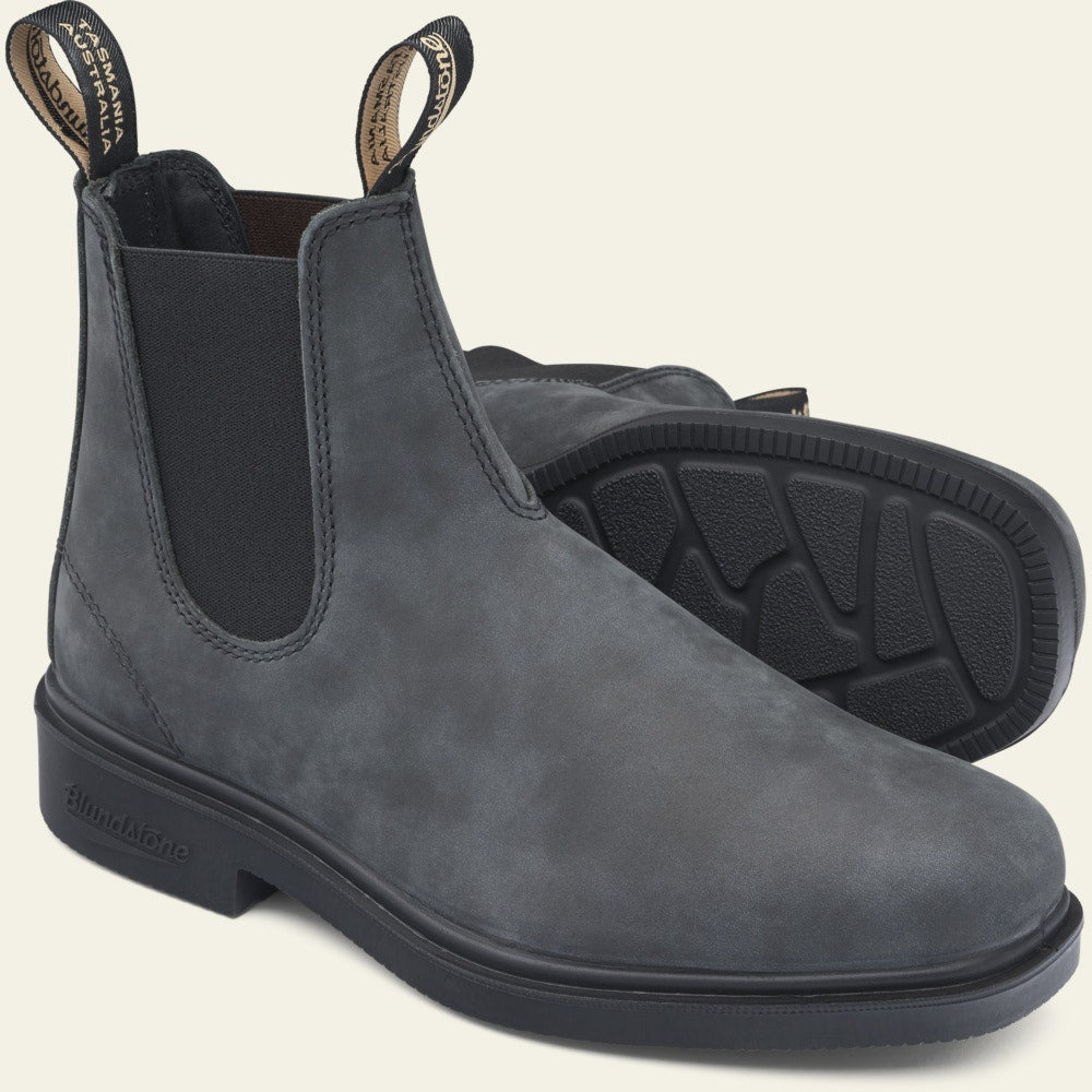 Blundstone 1308 Premium Leather Chelsea Boots for Men & Women - Rustic Black Waterproof Ankle Boots for Work, Hiking & Outdoor Activities