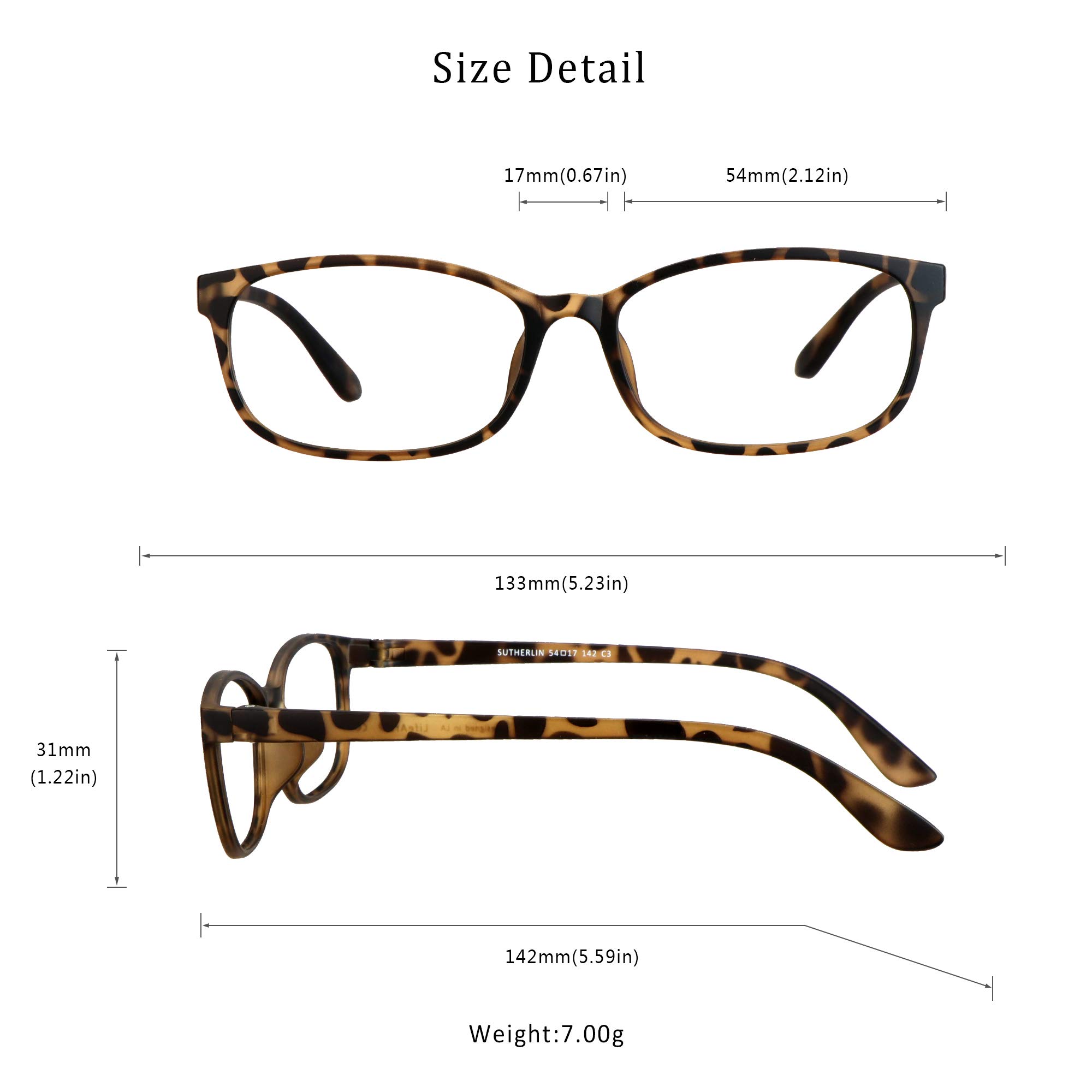 LifeArt Blue Light Blocking Glasses for Computer, Reading & Gaming - Anti Eyestrain Glasses for Screen Time, Office Work & Online Classes - UV Protection Glasses for Men & Women