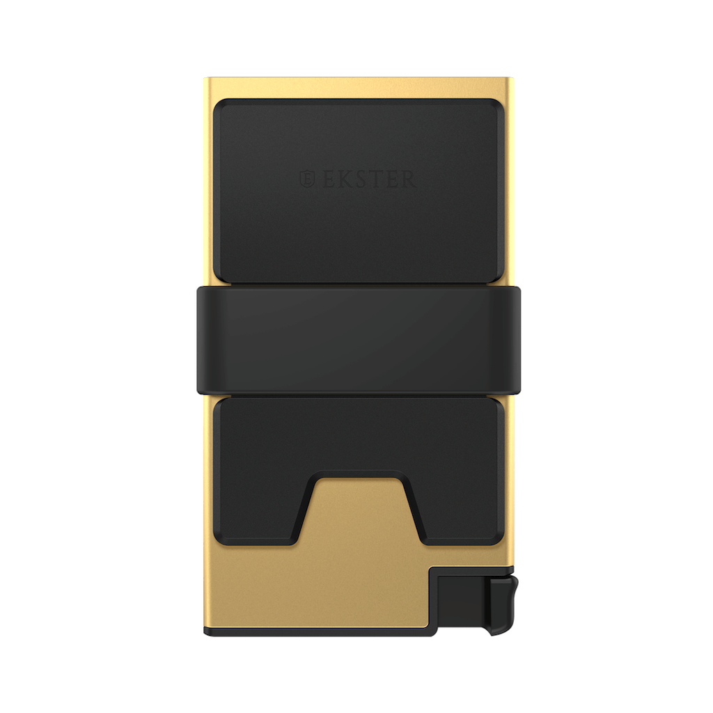18K Gold Luxury Card Holder - Slim RFID Blocking Credit Card Wallet for Men & Women - Perfect for Business, Travel, and Everyday Use