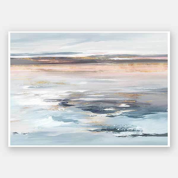 Beyond the Sea Unframed Art Print - Coastal Wall Decor for Beach House, Living Room & Office - Ocean Themed Home Decor