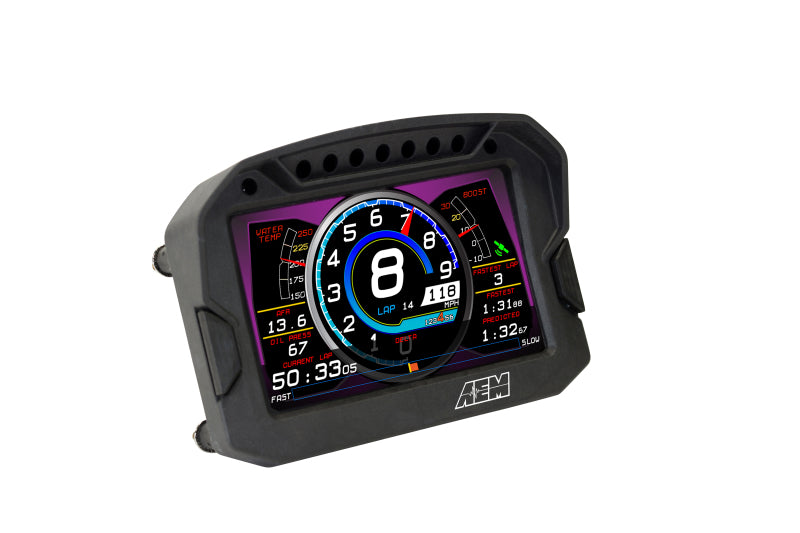 AEM CD 5L Carbon Fiber Digital Dash Display - High Performance Racing Gauge for Track & Street Cars (Perfect for Drag Racing, Road Courses & Daily Driving)