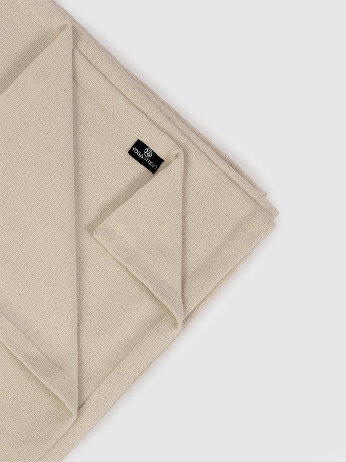 GOTS Certified Organic Cotton Yoga Blanket for Meditation, Hot Yoga, and Home Practice - Eco-Friendly & Soft Yoga Mat Cover