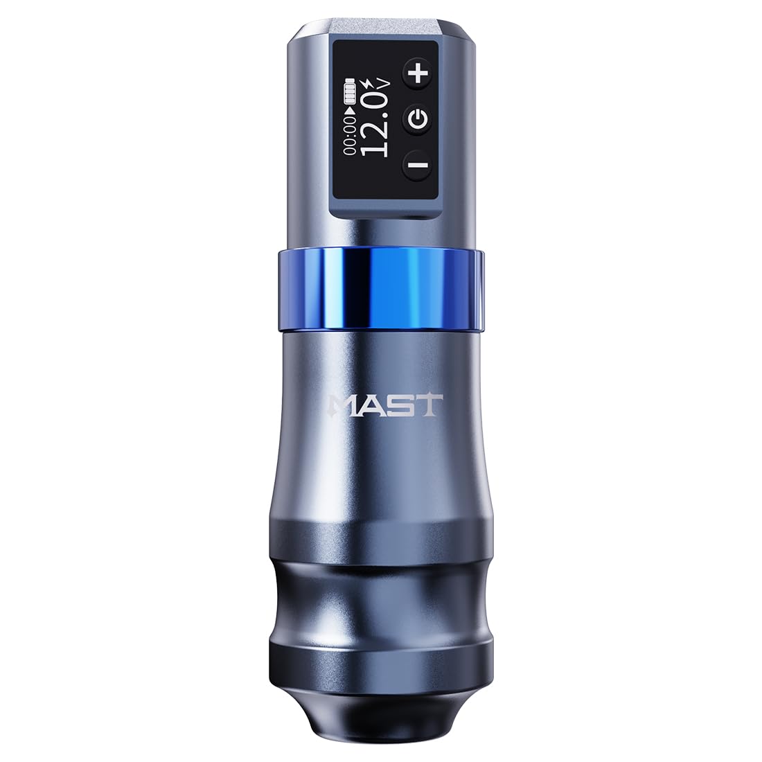 Mast Mini Wireless Pro Tattoo Pen Machine - 3.6mm Stroke Length, Coreless Motor, Fast Charging Battery - Professional Tattoo Kit for Artists (Grey) | Perfect for Tattoo Shops, Home Studios & Professional Tattoo Artists