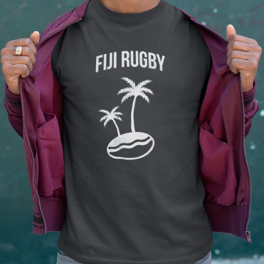 Fiji Rugby Logo T-Shirt - Official Fan Apparel for Men & Women - Perfect for Games, Travel & Casual Wear