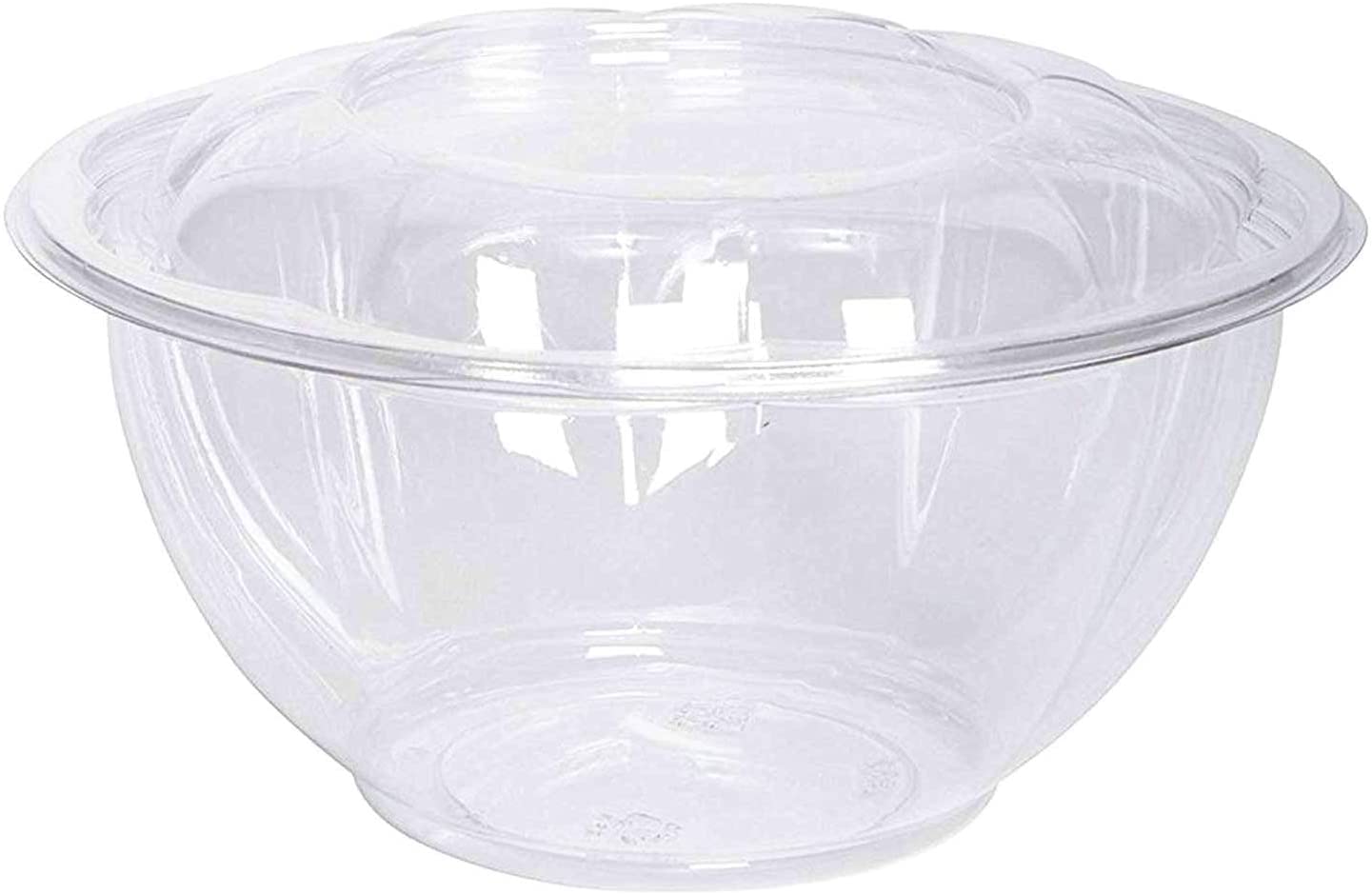 Clear Plastic Salad Containers with Lids - 32 oz Disposable Airtight Food Storage Bowls for Meal Prep, Freshness Preservation & Portable Serving - Set of 300 - Perfect for Picnics, Office Lunches & Leftovers Storage