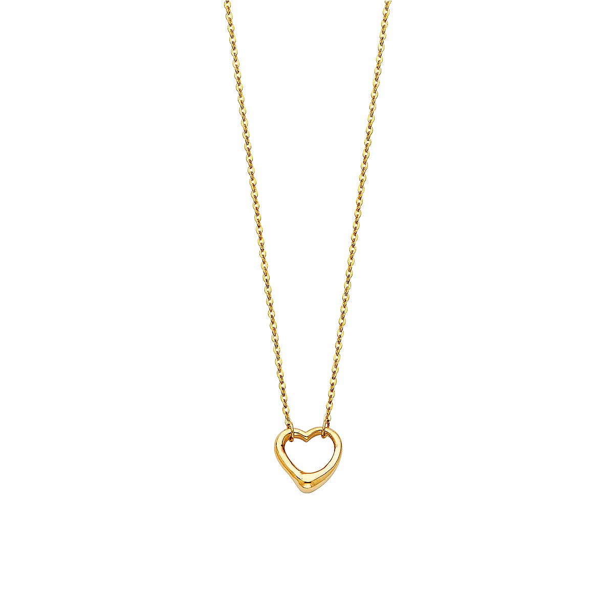 14K Solid Gold Chain Necklace - Real Yellow Gold Floating Chain for Men & Women | Durable Spring Ring Clasp Unisex Pendant Necklace | Perfect Christmas, Birthday & Valentine's Day Gift for Her, Him, Girls & Boys | Elegant Jewelry for Date Night, Wedding & Special Occasions