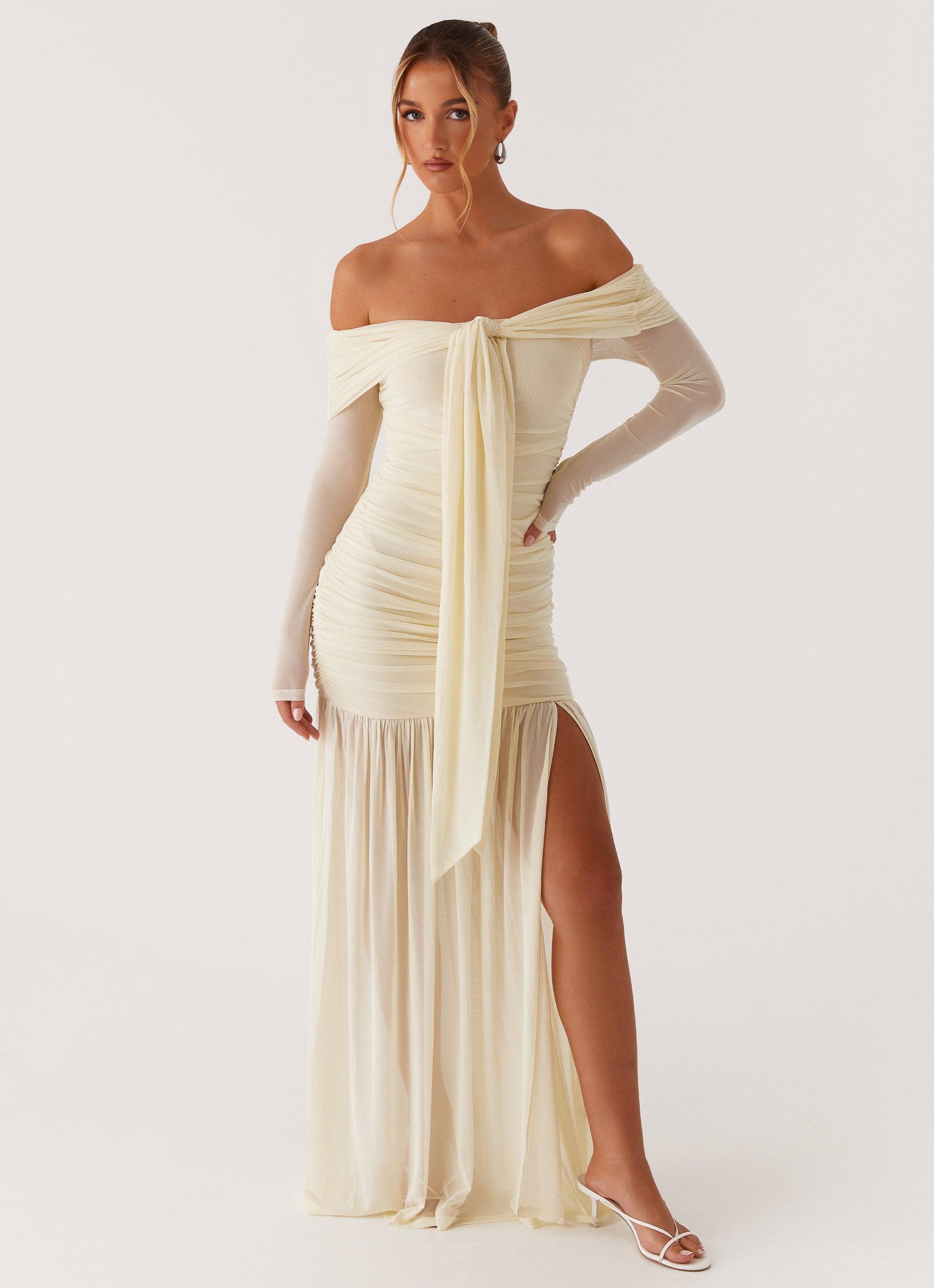 Ginny Maxi Dress for Women - Flowy Yellow Long Summer Dress with Pockets | Perfect for Beach, Vacation & Casual Outings