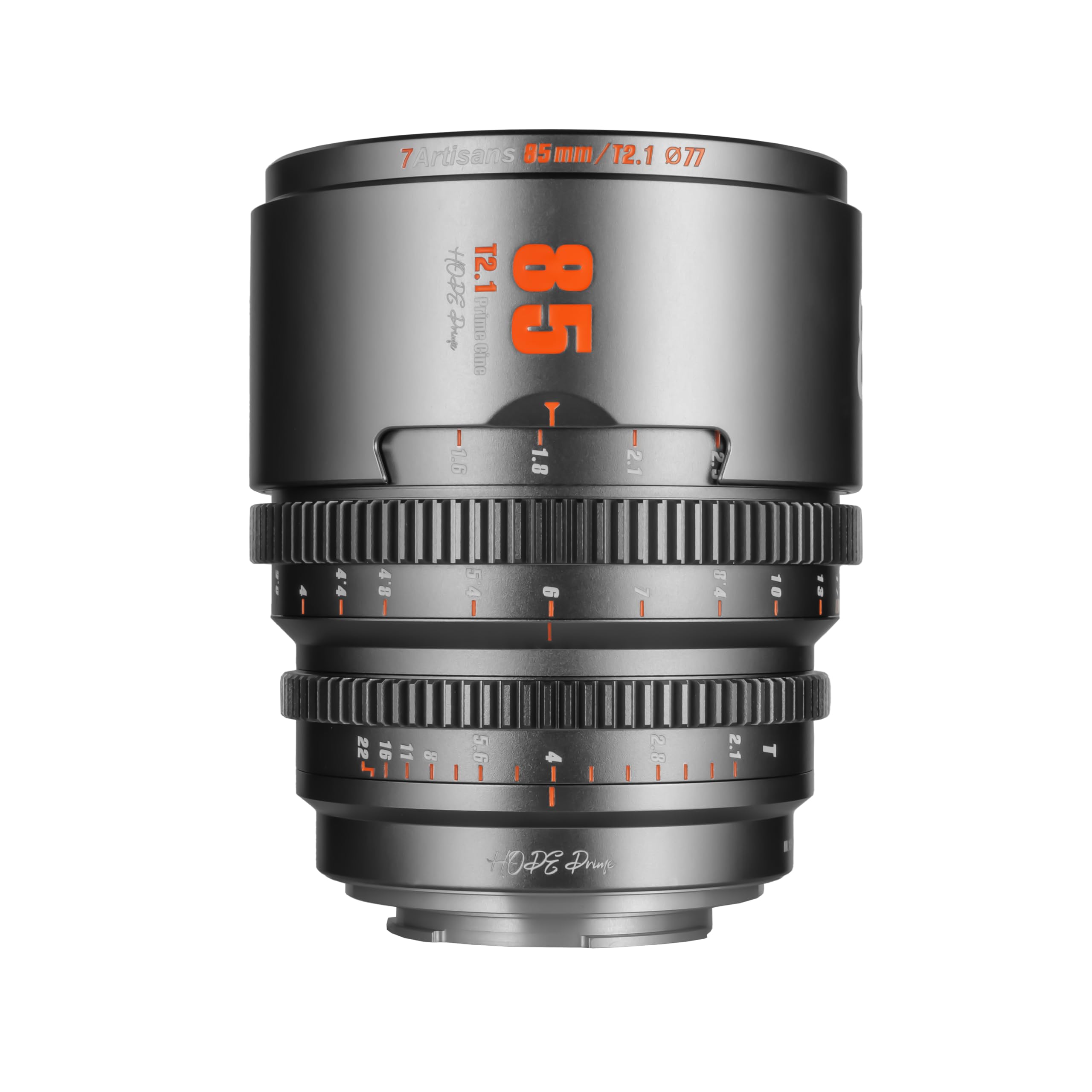 7artisans 80mm T2.1 Cine Lens for Sony E Mount - Super 16 Frame, Large Aperture Titanium Lens - Perfect for Filmmaking, Documentary & Low Light Videography