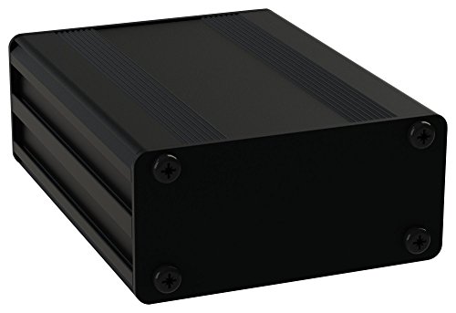 Multicomp MC002215 Aluminum Black Heat Sink Enclosure - Ideal for Electronics Cooling & DIY Projects