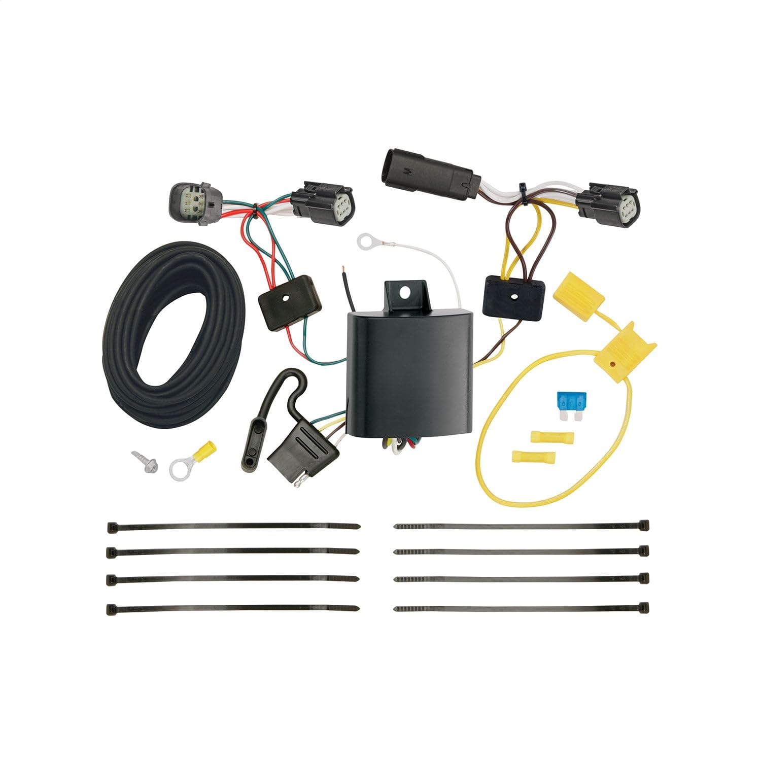 Tekonsha 118677 T-One Connector Assembly - Universal Vehicle Wiring Harness for Trailer Lights & Brakes - Perfect for Towing, Camping & RV Accessories Installation