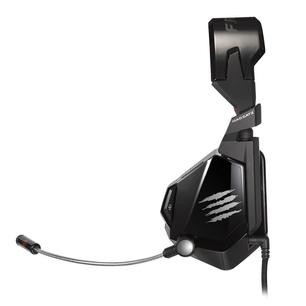 Mad Catz F.R.E.Q.5 Stereo Gaming Headset for PC & Mac - Noise Cancelling Mic, 50mm Drivers, Gloss Black - Perfect for Online Gaming, Streaming & Video Calls