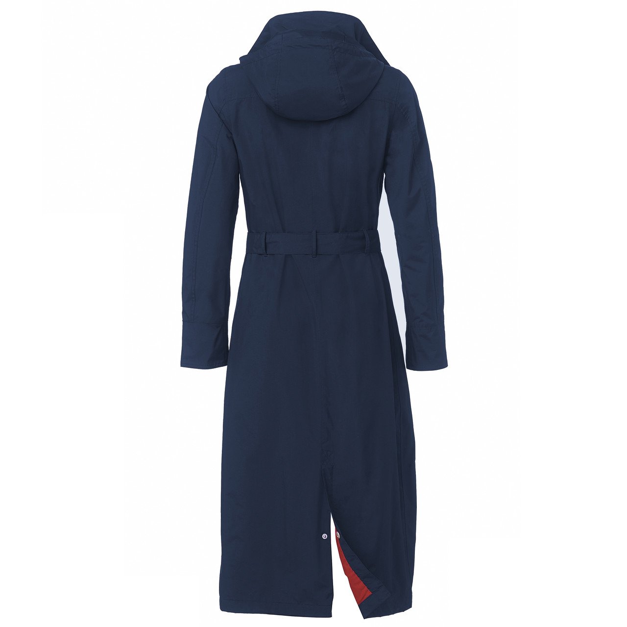 Happy Rainy Days Women's Waterproof Long Jacket - Navy Blue, X Small - Perfect for Outdoor Activities, Commuting & Rainy Day Fashion