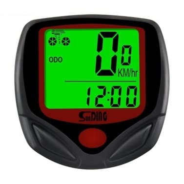 Multi-Functional Wired Bike Computer with LCD Screen, Speedometer & Green Backlight - Perfect for Mountain Biking, Road Cycling & Outdoor Fitness Tracking