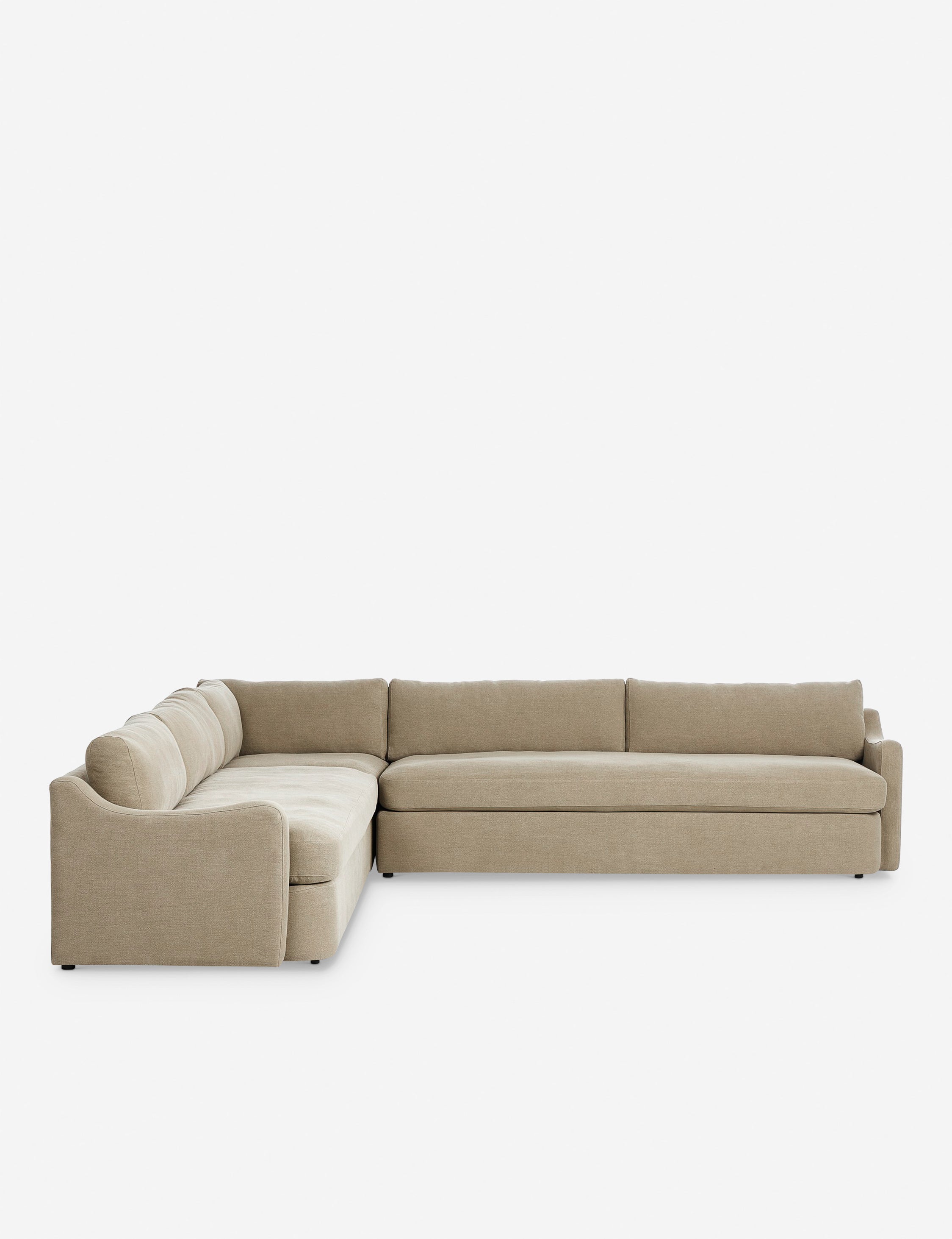 Aurelia Sectional Sofa by Amber Lewis x Four Hands - Modern Living Room Furniture for Home & Office Comfort