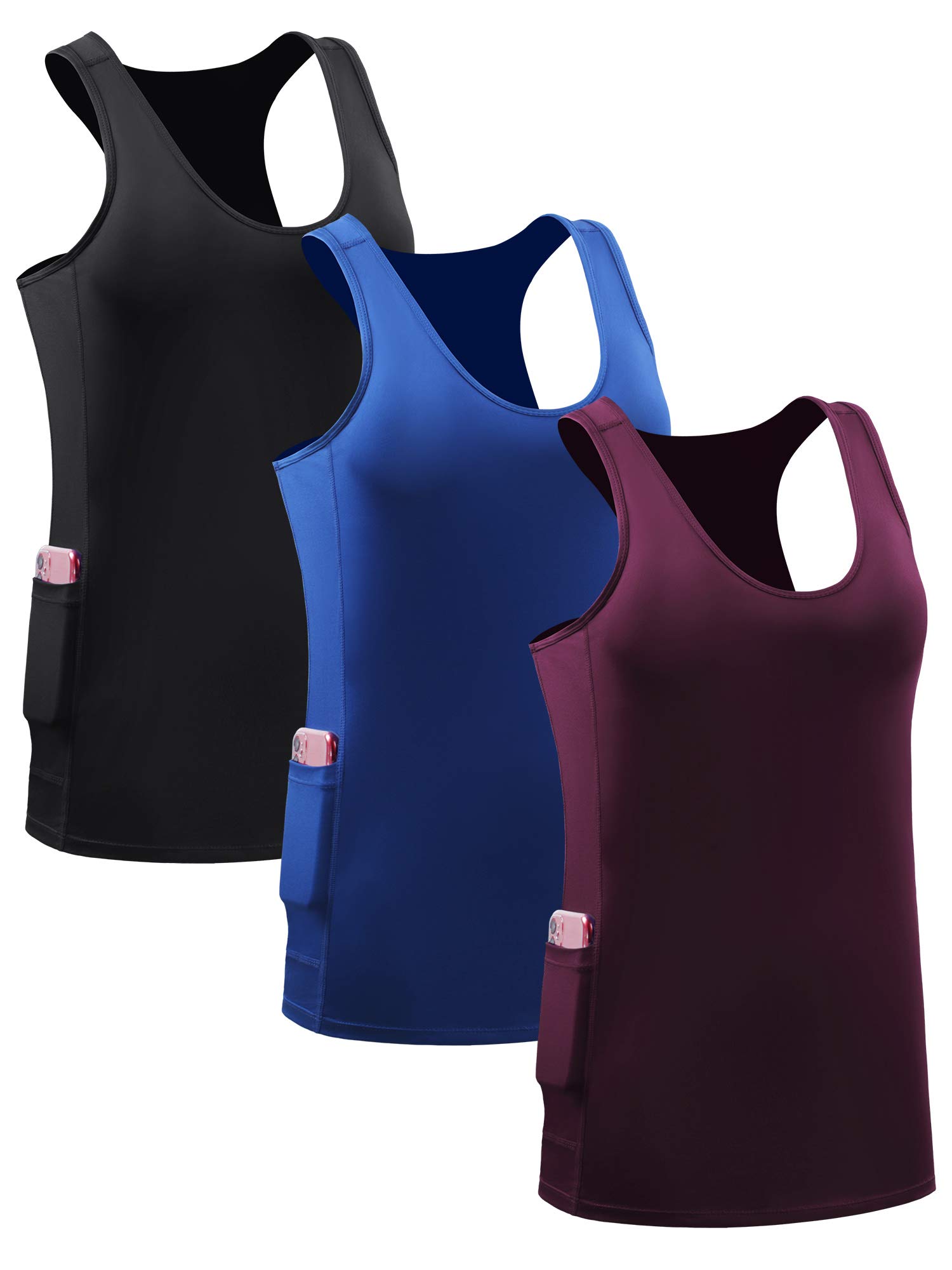 NELEUS Women's Racerback Yoga Tank Top - Breathable Workout Shirt for Yoga, Gym & Running | Lightweight & Moisture-Wicking Activewear