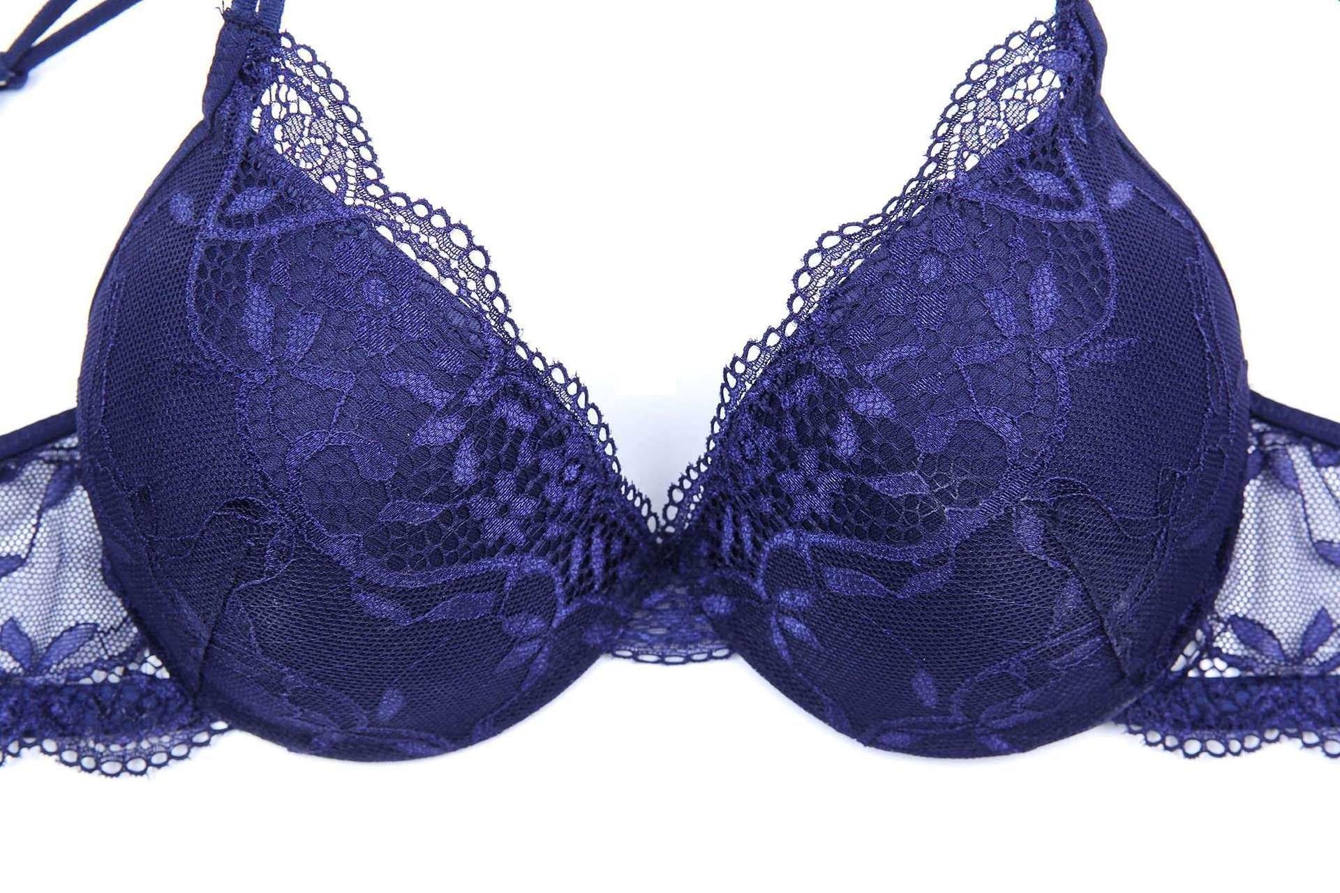 Lumiere Lace Push Up Bra and Panty Set - Women's Embroidered Lingerie for Comfort & Support | Perfect for Date Night, Wedding & Special Occasions
