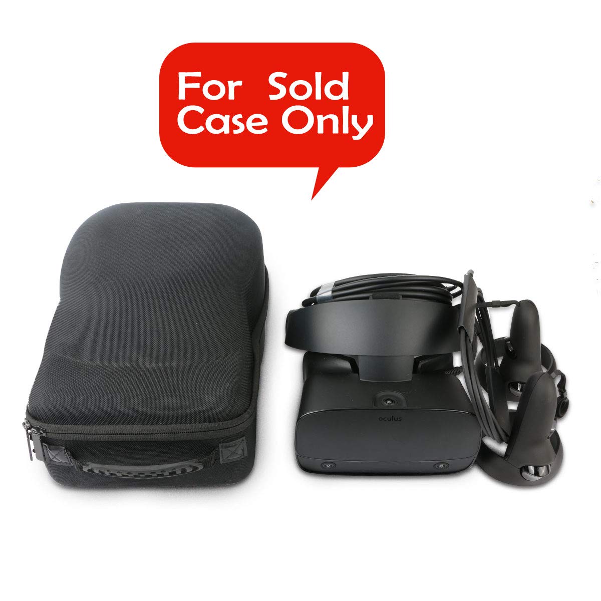 Khanka Hard Travel Case for Oculus Rift S - Durable Protective Storage for PC VR Gaming Headset - Perfect for Travel, Storage & Transport