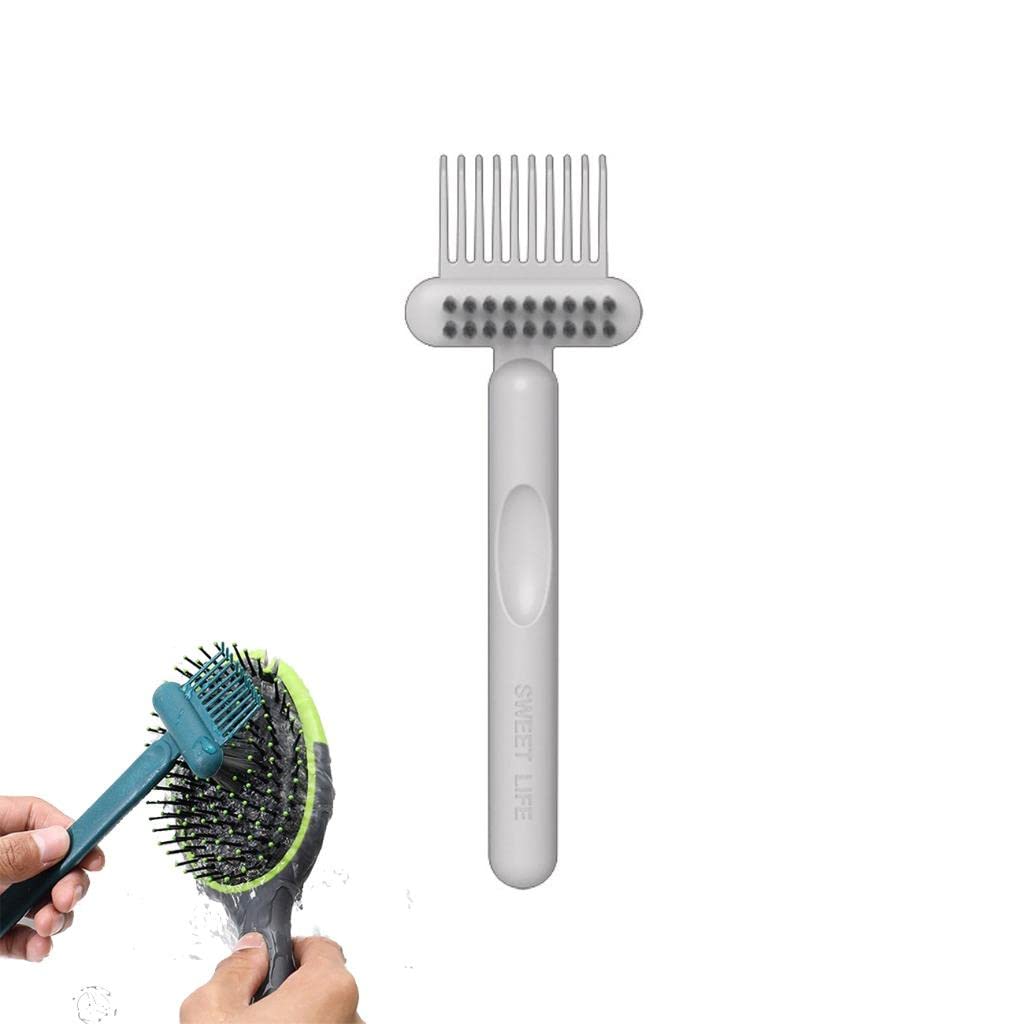 2-in-1 Comb Cleaner Brush - Removable Hair Brush & Delicate Cleaning Tool for Removing Hair, Dust & Lint - Perfect for Salons, Home Hair Care & Travel Grooming Kits
