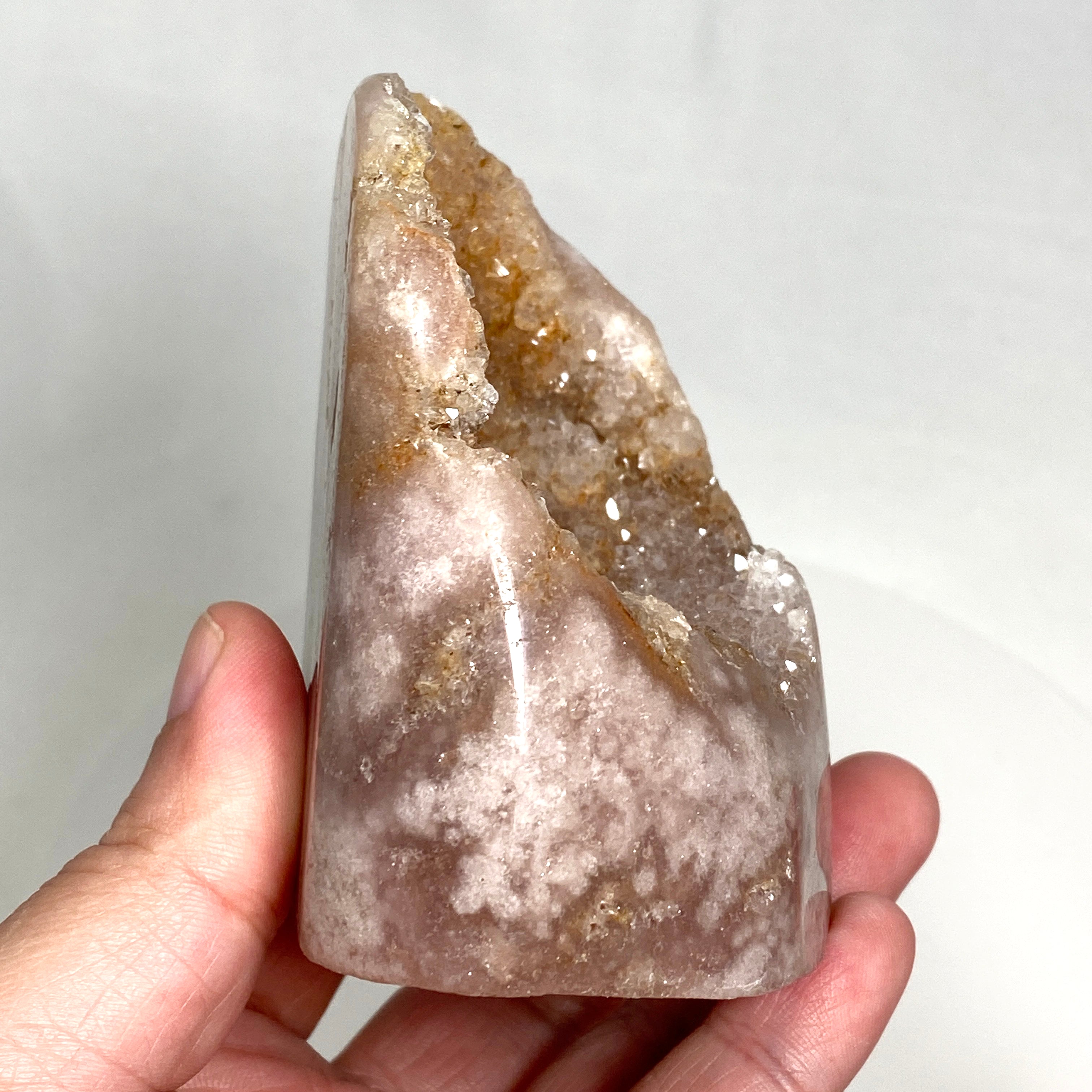 Natural Pink Amethyst Freeform Stone - Healing Crystal for Meditation, Yoga & Home Decor - PAF 04 Gemstone Specimen