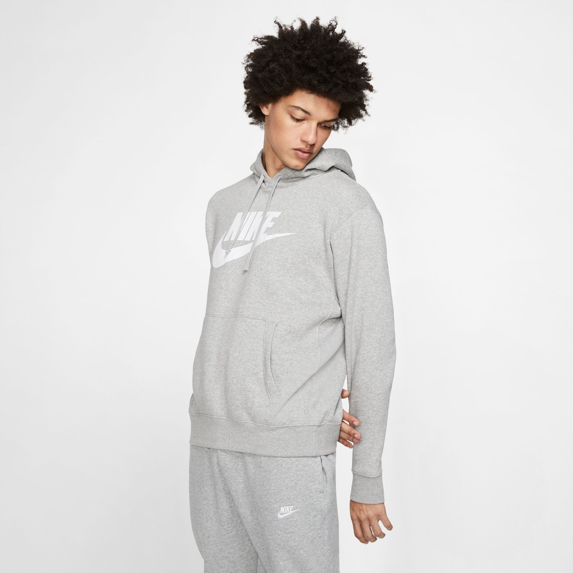 Men's Nike Graphic Pullover Hoodie - Comfortable Cotton Sweatshirt for Casual Wear, Gym & Outdoor Activities | Trendy Streetwear Style for Men