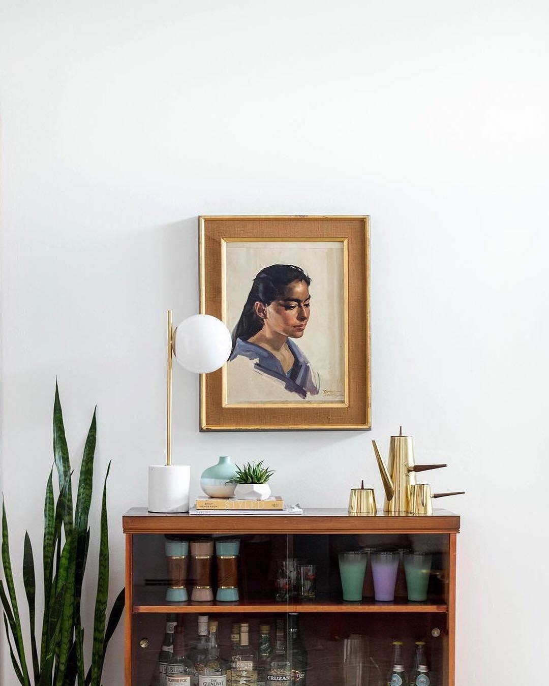 Modern Sphere & Stem Table Lamp - Adjustable LED Desk Light for Home Office, Bedroom, and Living Room - Perfect for Reading, Working, and Ambient Lighting