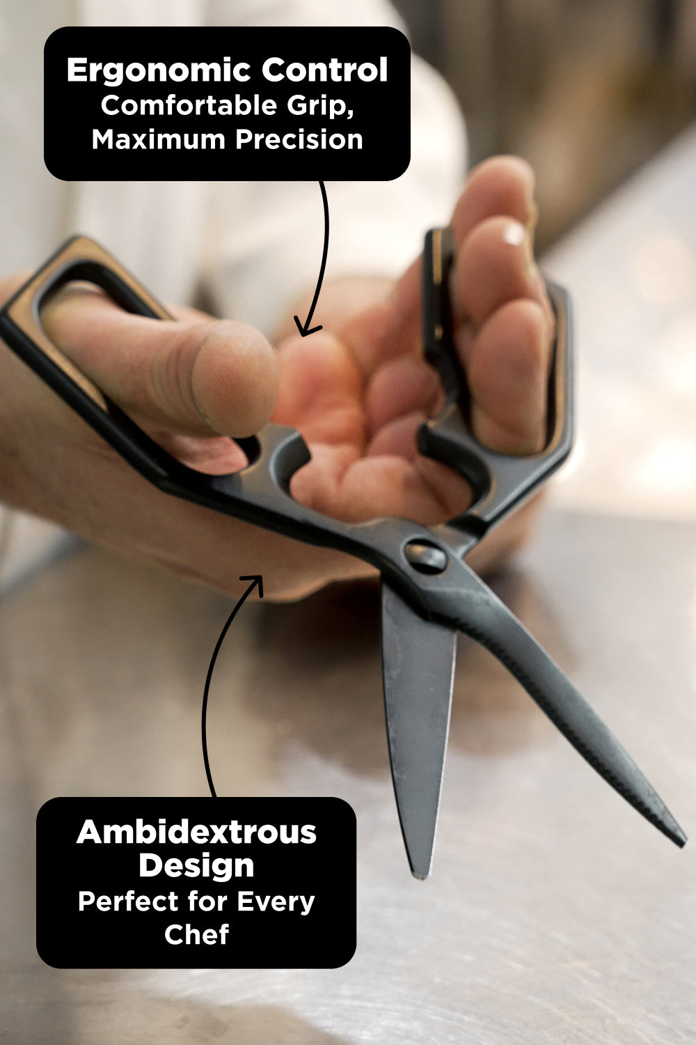 Premium Dalstrong Kitchen Scissors - Heavy Duty Stainless Steel Cooking Shears with Non-Slip Grips - Perfect for Cutting Meat, Herbs, Poultry & Food Prep - Professional Chef & Home Cook Essential Tool
