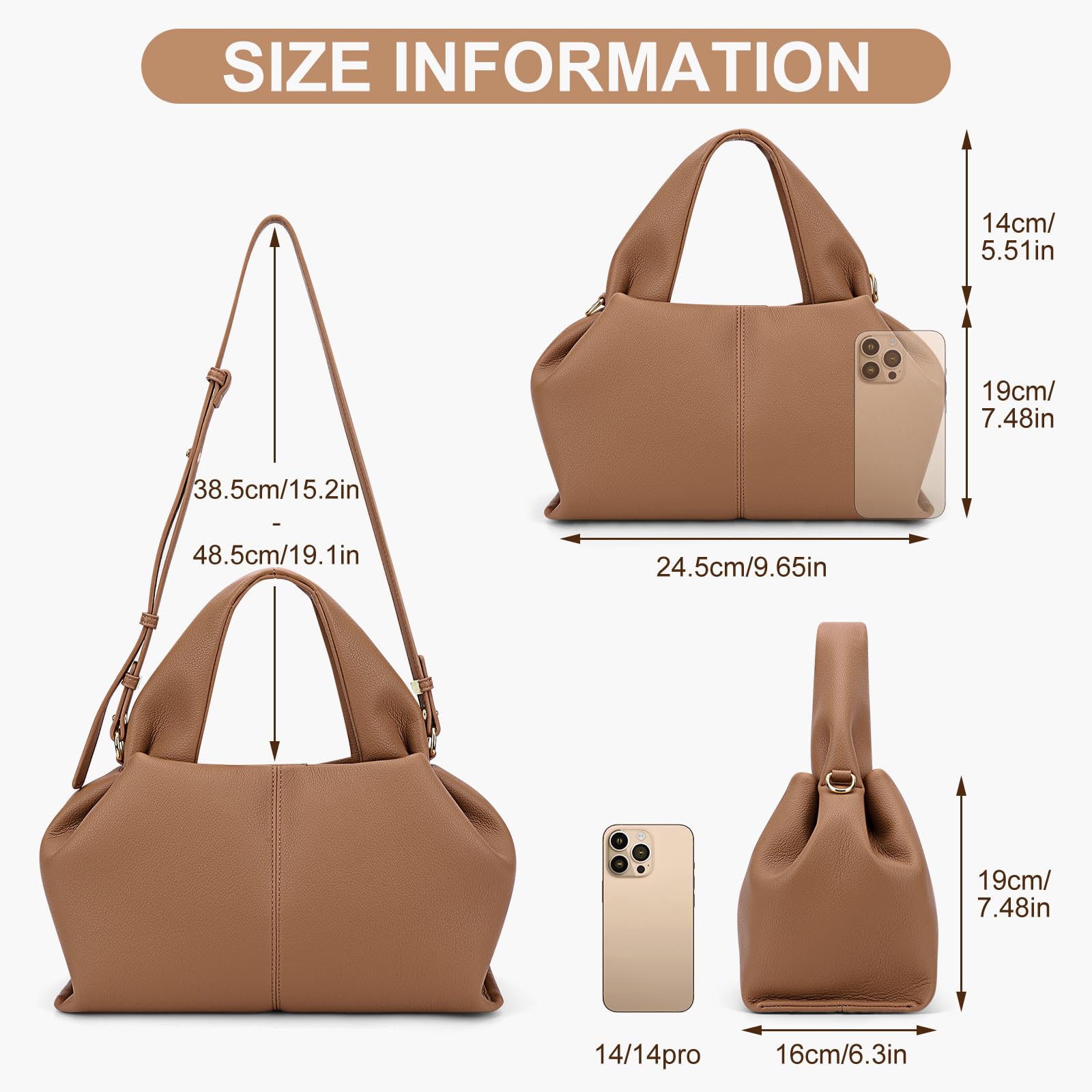 Stylish Women's Crossbody Bag - Fashionable Shoulder Purse & Chic Dumpling Cloud Bag for Everyday Use | Perfect for Work, Travel, and Casual Outings