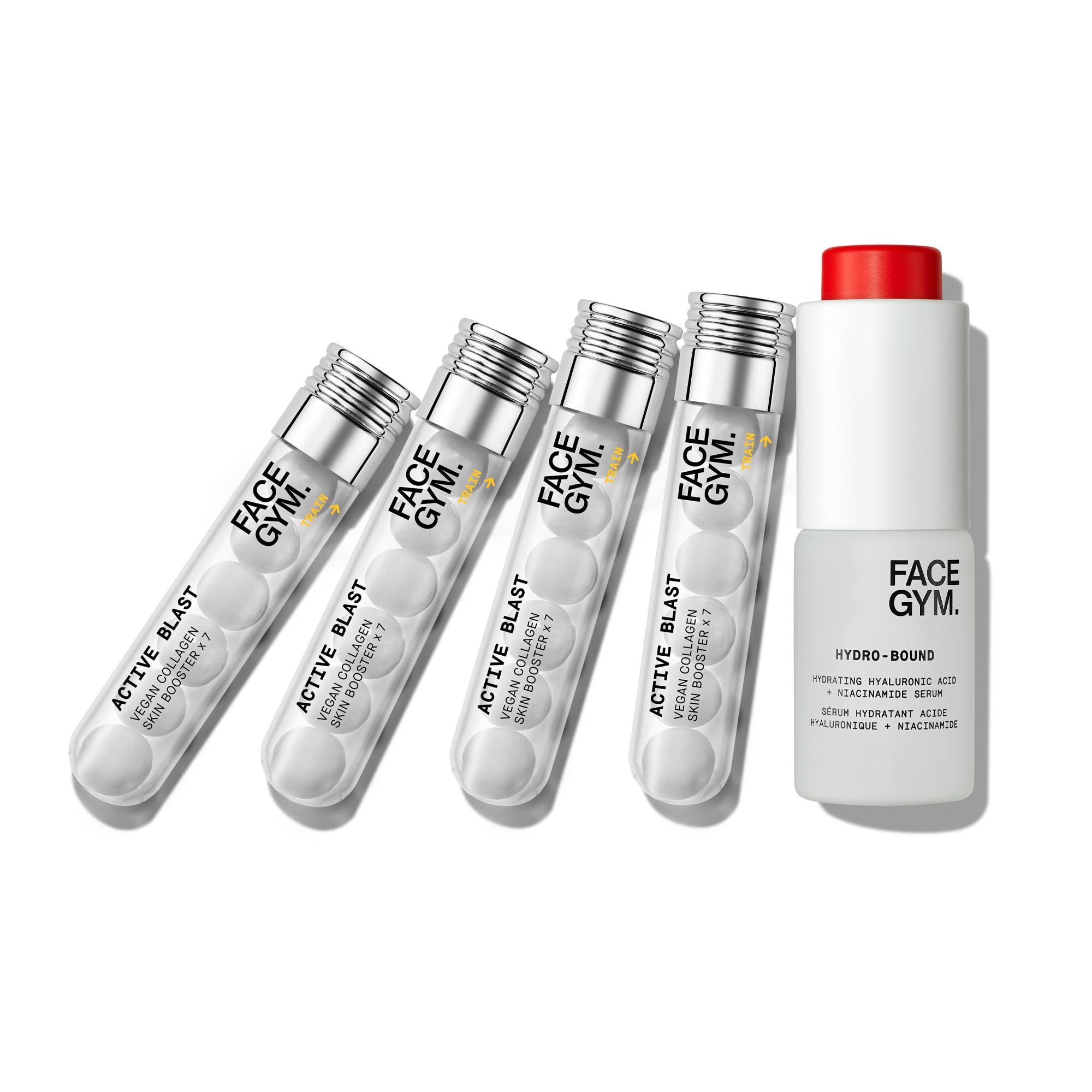 FACEGYM Active Blast Vegan Collagen Face Serum - Lightweight Fast Absorbing Formula for Clearer Skin & Youthful Radiance | Cruelty-Free, Eco-Friendly Skincare | Perfect for Morning Routine & Nighttime Anti-Aging Care