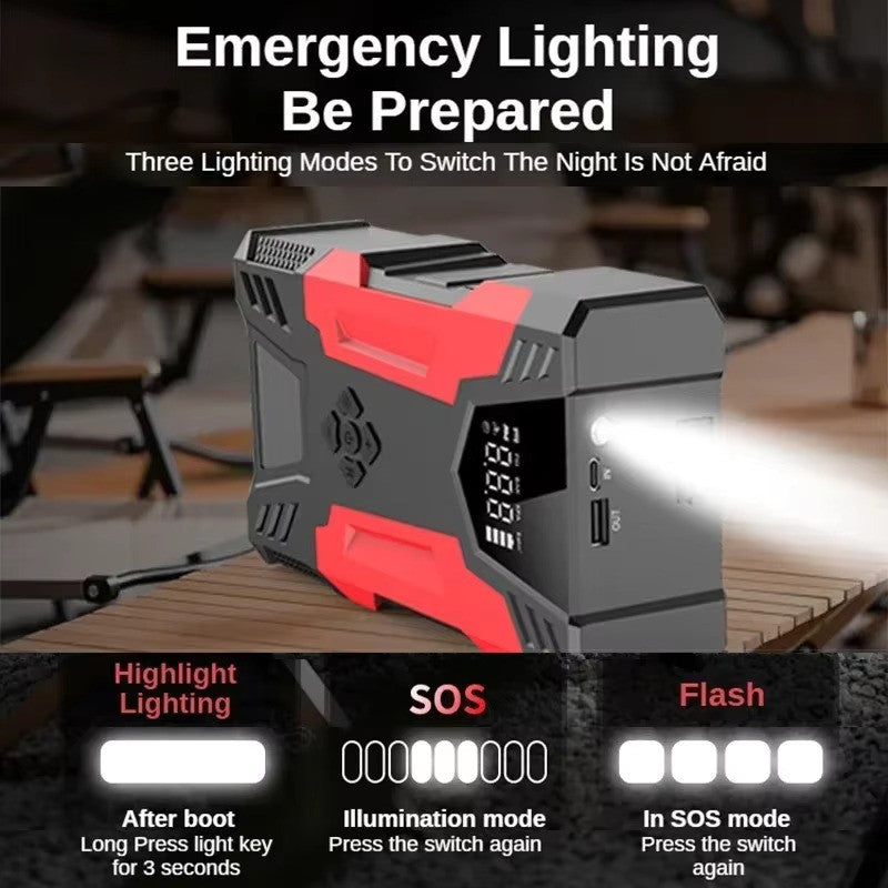 Milex INSTA JUMP STARTER - Portable Car Battery Booster with USB Charger for Emergency Jump Start - Perfect for Road Trips, Camping, and Outdoor Adventures