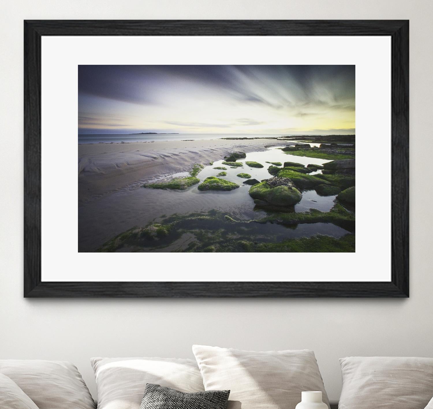 Cooper Dawn Over Seahouses Beach - Stunning Coastal Wall Art for Home & Office Decor | Perfect for Living Rooms, Bedrooms & Beach House Interiors